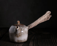 Load image into Gallery viewer, &quot;The Rusted Wheelbarrow&quot; Teapot w/ Driftwood Side Handle
