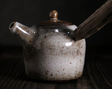 Load image into Gallery viewer, &quot;The Rusted Wheelbarrow&quot; Teapot w/ Driftwood Side Handle
