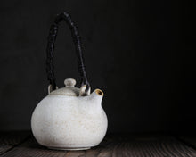 Load image into Gallery viewer, &quot;Old Place Home&quot; Teapot w/ Handwoven Handle
