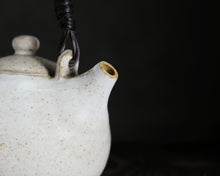 Load image into Gallery viewer, &quot;Old Place Home&quot; Teapot w/ Handwoven Handle
