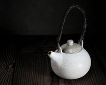 Load image into Gallery viewer, &quot;Old Place Home&quot; Teapot w/ Handwoven Handle
