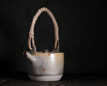 Load image into Gallery viewer, &quot;Friday&#39;s Forage&quot; Teapot w/ Handwoven Handle
